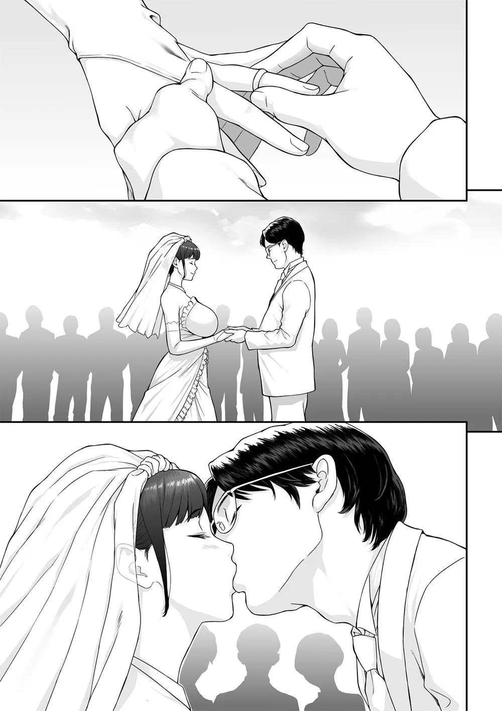 Happy Wedding （ハッピーウエディング）巨根に堕とされ背徳の快感に抗えなくなった新妻の秘密 サンプル2番の画像（鬼畜エロ同人漫画）